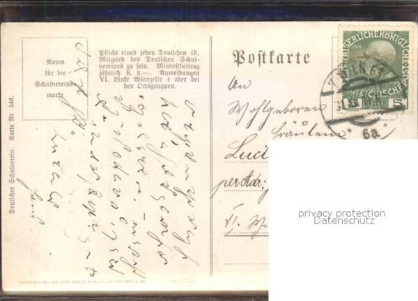 Kuenstlerkarte Berta F. Heil Neujahr – Bild 2
