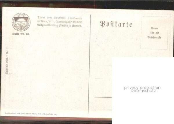 Liederkarte Zylinder Wappen Künstlerkarte – Bild 2