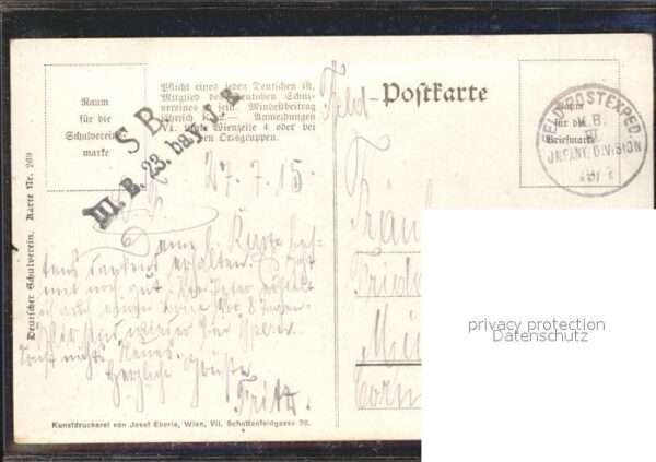 Kuenstlerkarte V. Prom Oberösterr. Trachtenbilder Ob. – Bild 2