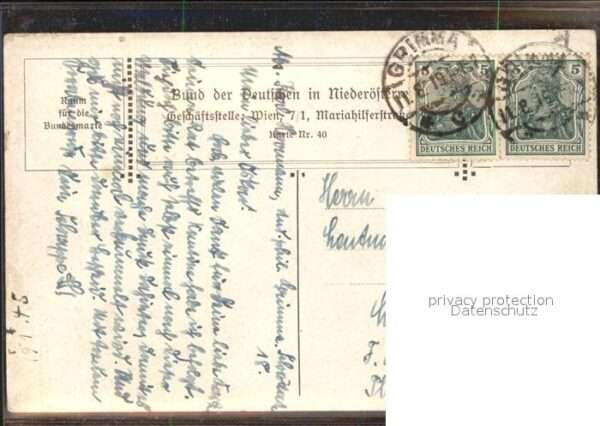 Kuenstlerkarte E. Kutzer Wappen Pferdekutsche – Bild 2