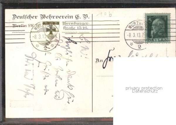 Wilke K.A. Künstlerkarte Pferd Lied Feldmarschall – Bild 2