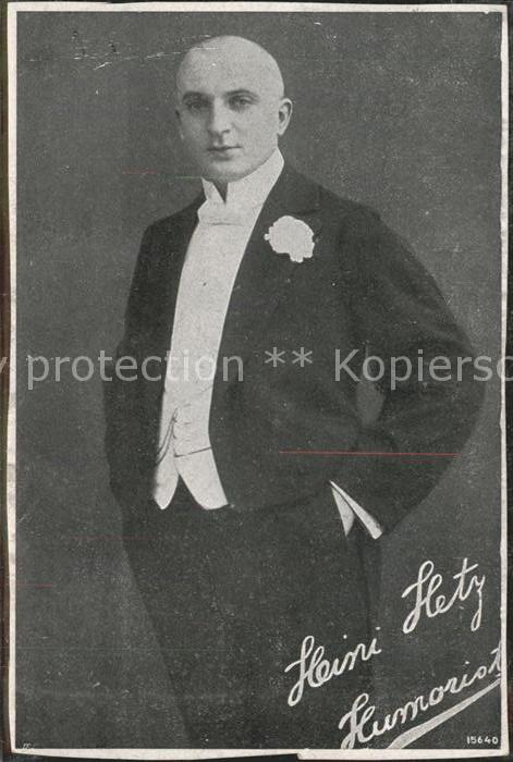 Komiker Heini Hetz Humorist