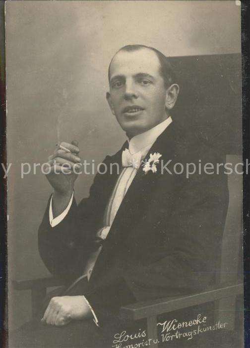 Komiker Louis Wienecke Vortragskünstler Humoris
