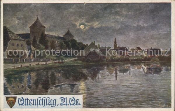 Kuenstlerkarte Ripph. Ottenschlag Mond