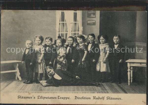 Kuriosum Glässners Liliputaner Truppe Direktion