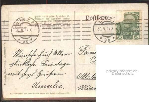 Kuenstlerkarte Dubitz Frühling Wappen – Bild 2