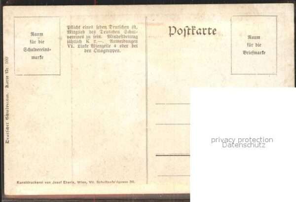 Kuenstlerkarte M. S. Winter Deutscher Schulverein 1880 – Bild 2
