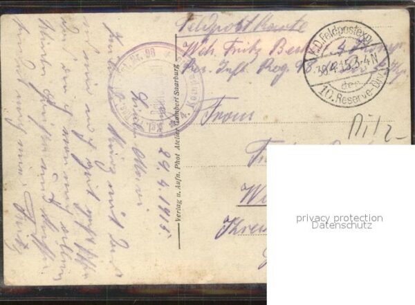 Kriege Beschiessung Saarburg i. Lothr. – Bild 2
