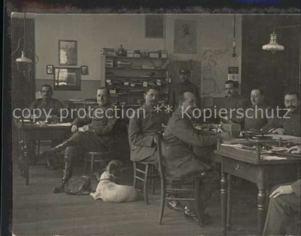 Soldatenleben Büro Hunde