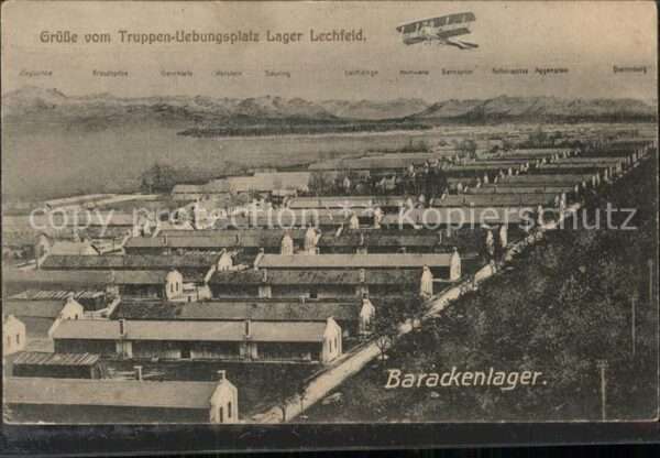 Truppenuebungsplaetze Lager Barackenlager Segelflugzeug