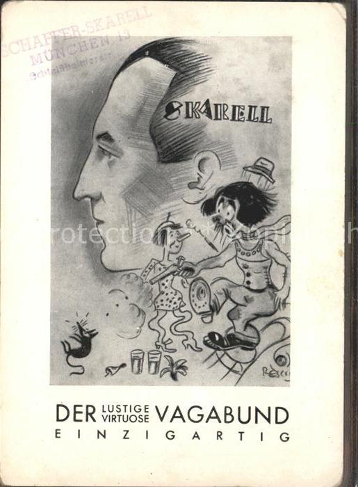 Kabarett Der lustige Virtuose Vagabund Karell Hu