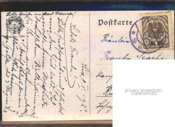 Verlag Schulverein Nr. 1237 Tannenforst Liederkarte – Bild 2