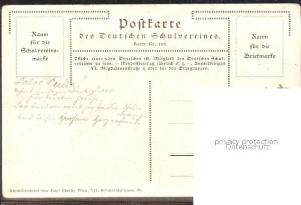 Verlag Schulverein Nr. 109 Goethe Mutter – Bild 2