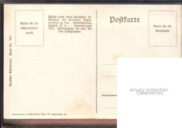 Verlag Schulverein Nr. 366 Spinnrad Liederkarte – Bild 2