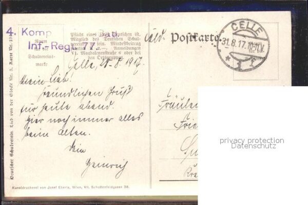 Verlag Schulverein Nr. 164 Glocke Hochzeit  Blumen – Bild 2