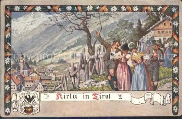 BDD Suedmark Nr. 123 Kirta in Tirol Künstlerkarte E.