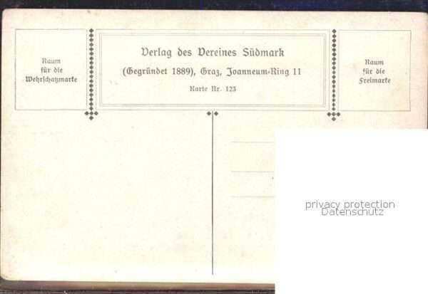 BDD Suedmark Nr. 123 Kirta in Tirol Künstlerkarte E. – Bild 2