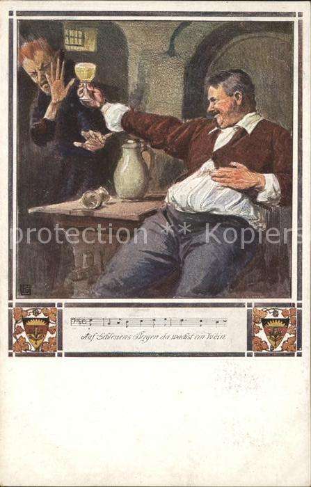 Verlag Schulverein Nr. 560 Liederkarte Wein