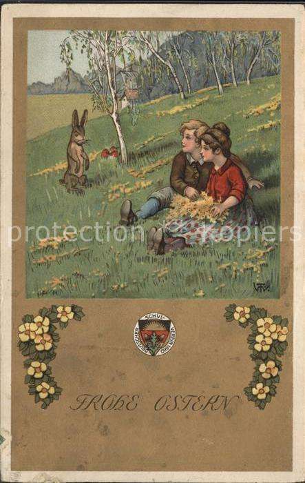 Verlag Schulverein Nr. 157 Frohe Ostern Hase