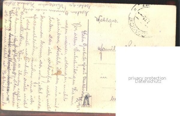 Kuenstlerkarte Jung Nr. 505 Bauernhof Brunnen – Bild 2
