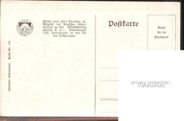 Verlag Schulverein Nr. Nr.748 Polen Liederkarte Soldatenmesse – Bild 2
