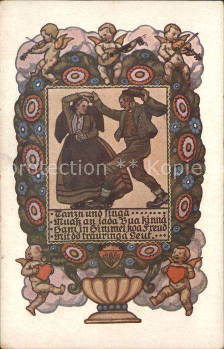 Verlag Schulverein Nr. 604 Tanzen Singen Engel Herz