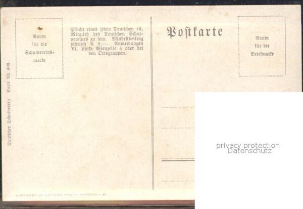 Verlag Schulverein Nr. 609 Wihnachten Denkmal Tannenbaum – Bild 2