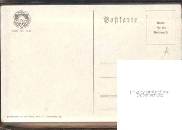 Verlag Schulverein Nr. 1251 Liederkarte Künstlerkarte M. Greng – Bild 2