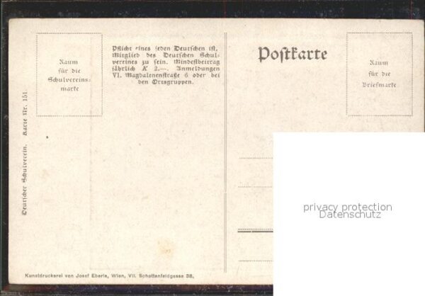 Verlag Schulverein Nr. 151 Liederkarte Morgenrot Pferd Soldat – Bild 2