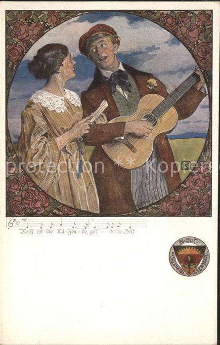 Verlag Schulverein Nr. 459 Liederkarte Gitarre Gesang