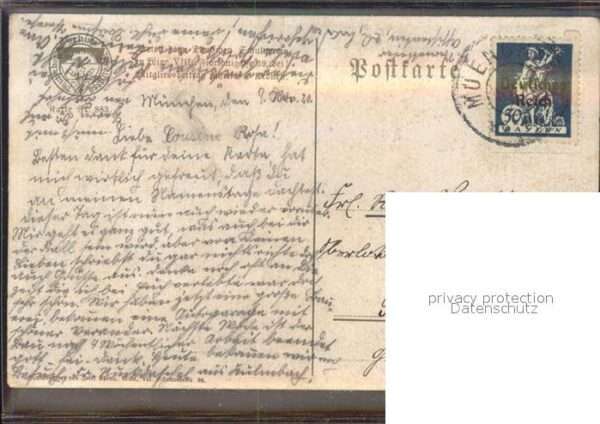 Verlag Schulverein Nr. 883 Abend Künstlerkarte Otto Pfeiffer – Bild 2
