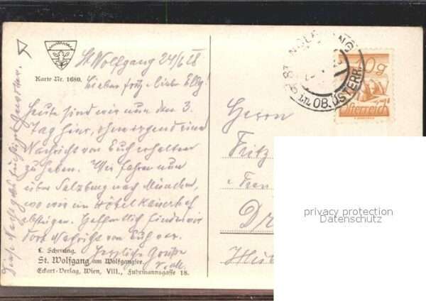 Verlag Schulverein Nr. 1680 Künstlerkarte – Bild 2
