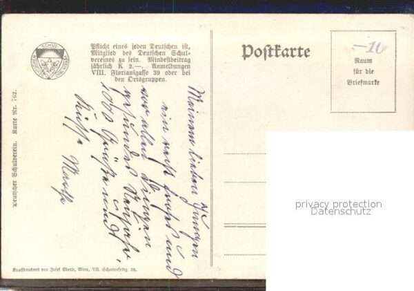 Verlag Schulverein Nr. 762 Kinder Winter Schnee – Bild 2