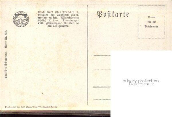 Verlag Schulverein Nr. 858 Stilleben Schwert – Bild 2