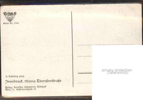 Verlag Schulverein Nr. 1742 Innsbruck Maria Thereszenstrasse – Bild 2
