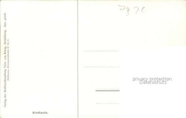 Hoffmann Heinrich Nr. 6 Schwarzwaldserie Kindtaufe Tracht – Bild 2
