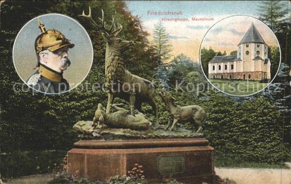 Bismarck Friedrichsruh Hirschgruppe Mausoleum