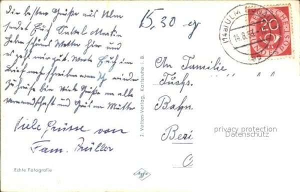 Foto Kellner Rolf Nr. 9720 Ulm Donau Münster – Bild 2