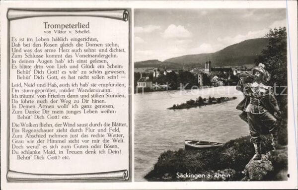 Trompeter Scheffel Trompeterlied Säckingen am Rhein