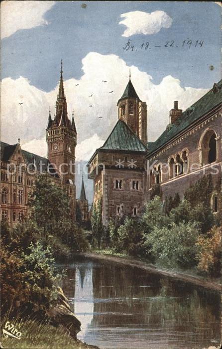 Verlag WIRO Wiedemann Nr. 2224 A Braunschweig Am Burggraben