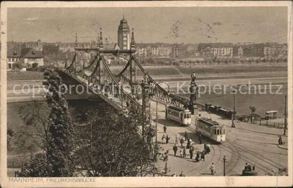 Strassenbahn Mannheim Friedrichsbrücke