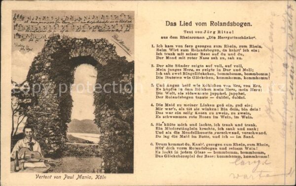 Liederkarte Das Lied vom Rolandsbogen Gitarre