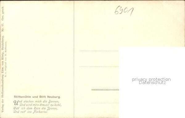Hoffmann Heinrich Stiftsmühle Stift Neuburg Nr. 87 – Bild 2