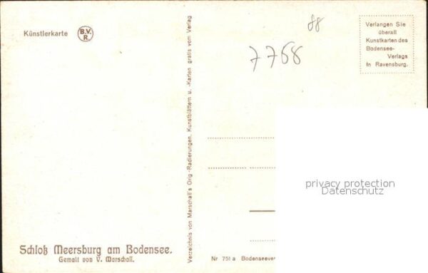 Marschall Vinzenz Schloss Meersburg am Bodensee Nr. 751 – Bild 2