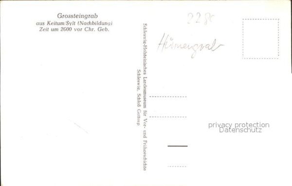 Huenengrab Grossteingrab Keitum/Sylt – Bild 2