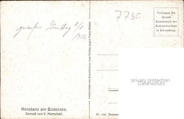 Marschall Vinzenz Konstanz am Bodensee Nr. 606 – Bild 2