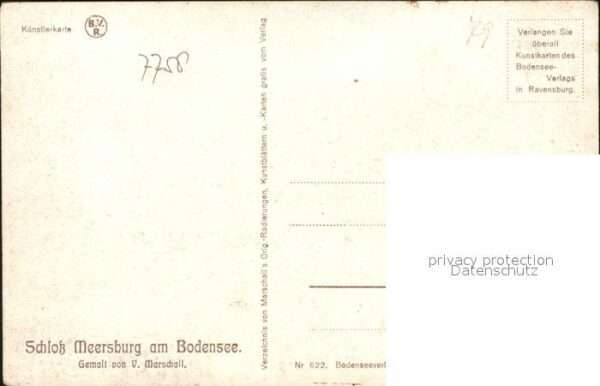 Marschall Vinzenz Schloß Meersburg am Bodensee Nr. 622 – Bild 2