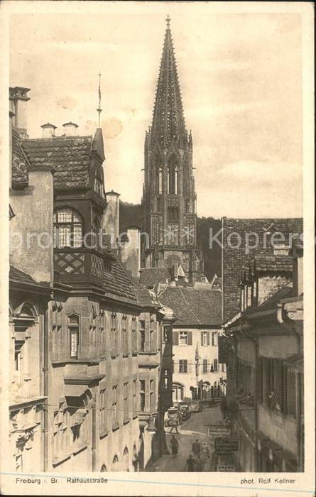 Foto Kellner Rolf Nr. 7892 Freiburg i. Br. Rathausstraße Müns
