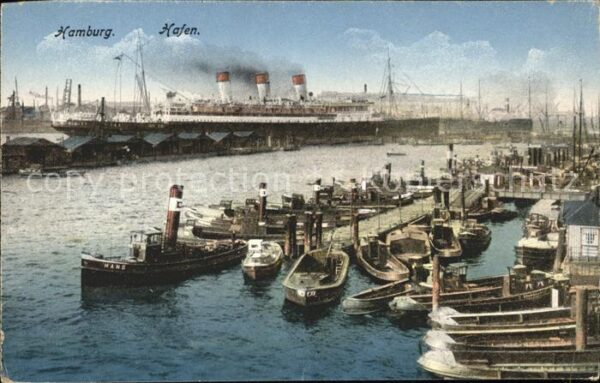 Dampfer Oceanliner Hamburg Hafen Boote
