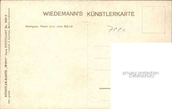 Verlag WIRO Wiedemann Nr. 2695 B Stuttgart altes Schloss – Bild 2